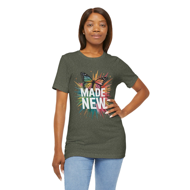 Made New – Christian Butterfly Transformation Shirt (2 Corinthians 5:17)