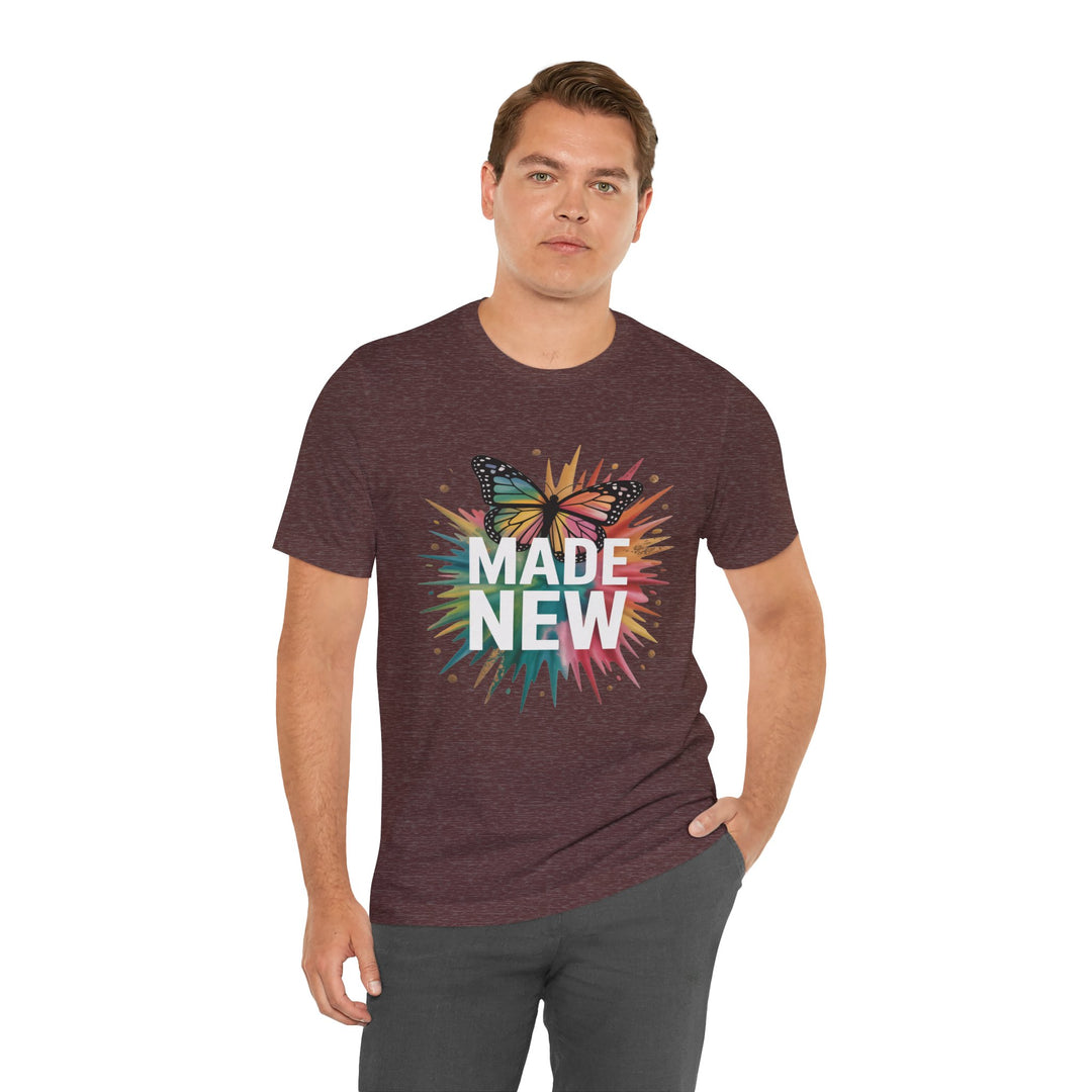 Made New – Christian Butterfly Transformation Shirt (2 Corinthians 5:17)