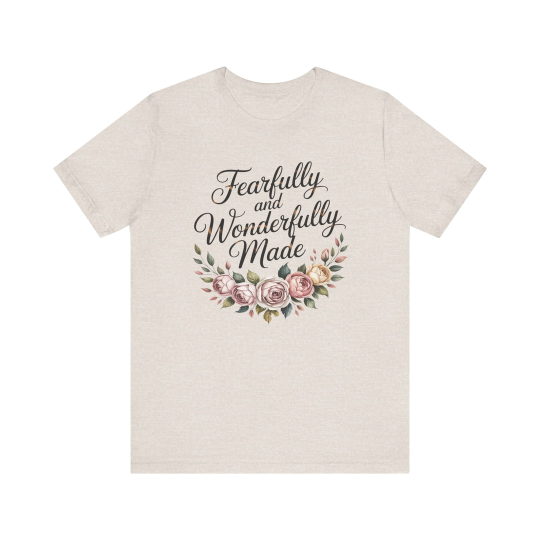 Fearfully and Wonderfully Made – Floral Christian Affirmation Shirt