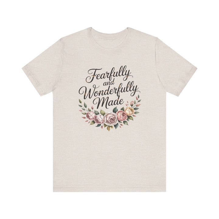 Fearfully and Wonderfully Made – Floral Christian Affirmation Shirt