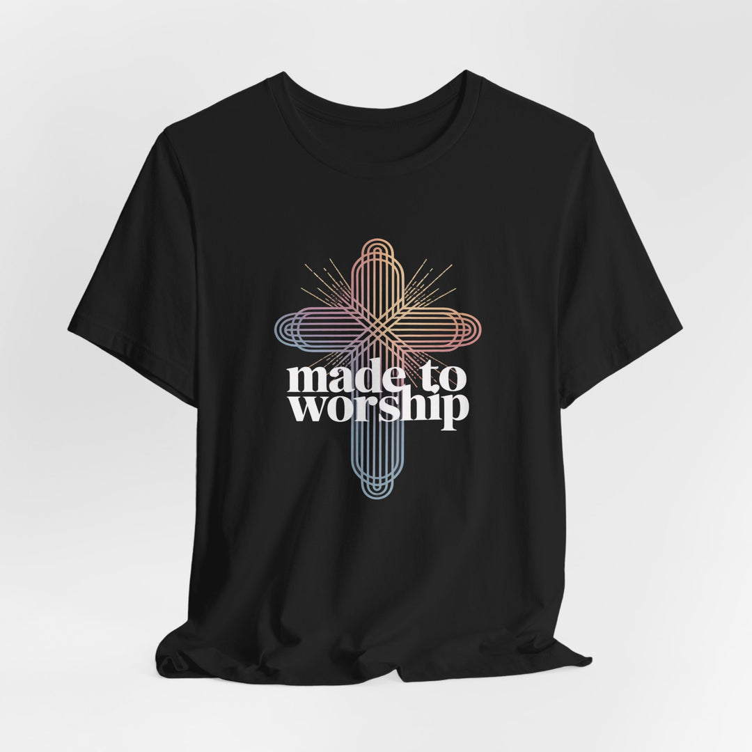 Made to Worship Unisex Tee, Inspirational T-Shirt, Faith Apparel, Christian Gift, Church Wear, Casual Outfit