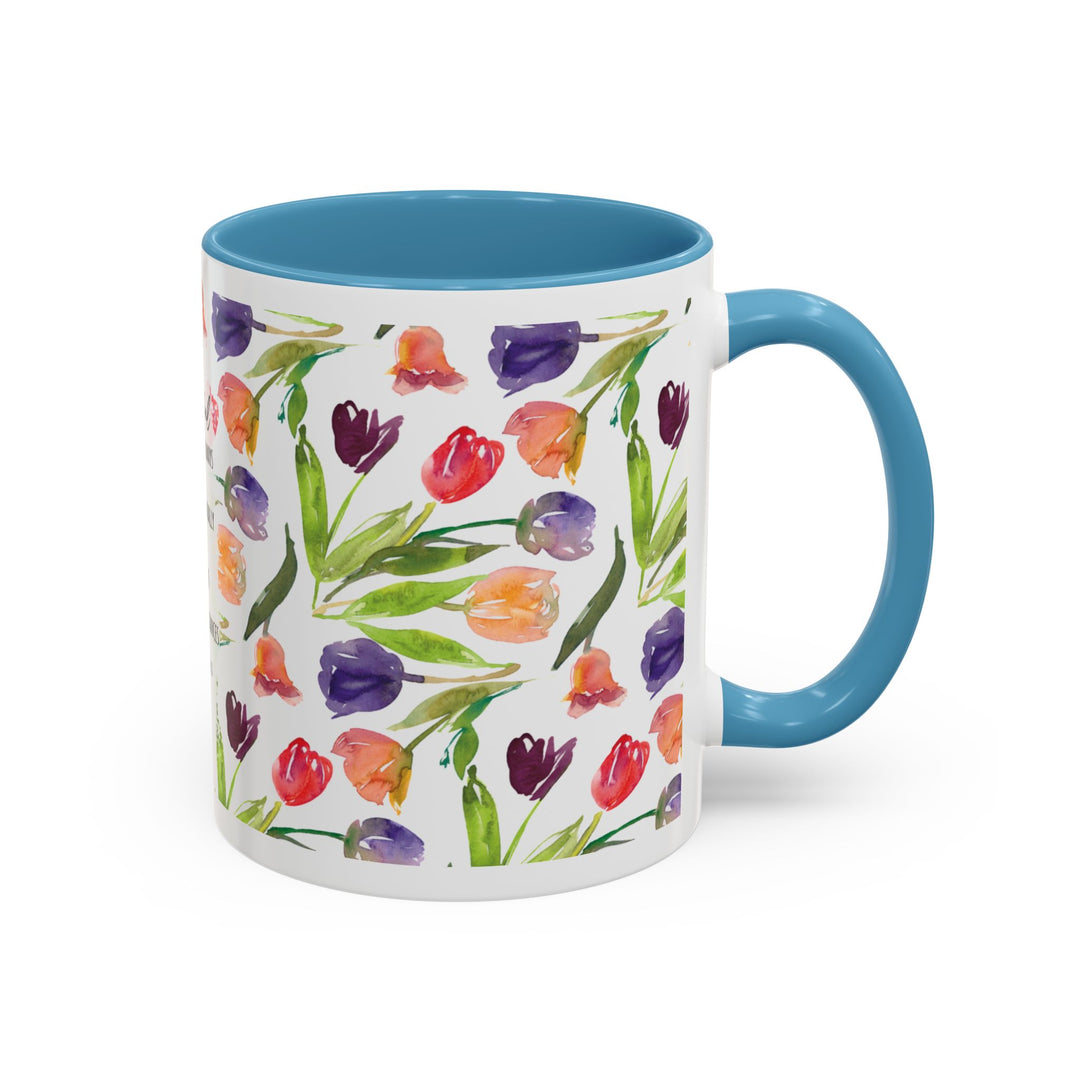 Be Joyful Always – Watercolor Tulip Scripture Mug