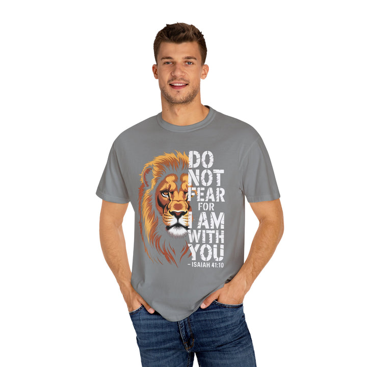 Christian Lion T-Shirt – Isaiah 41:10 Unisex Tee | Do Not Fear Scripture Apparel