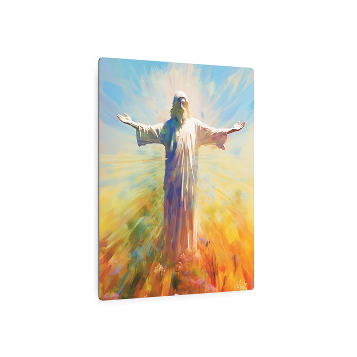 Inspirational Metal Art Sign - Jesus Christ Artwork for Home Decor