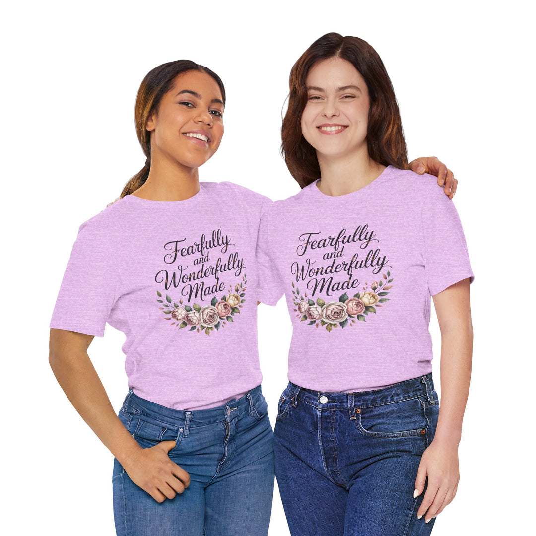 Fearfully and Wonderfully Made – Floral Christian Affirmation Shirt