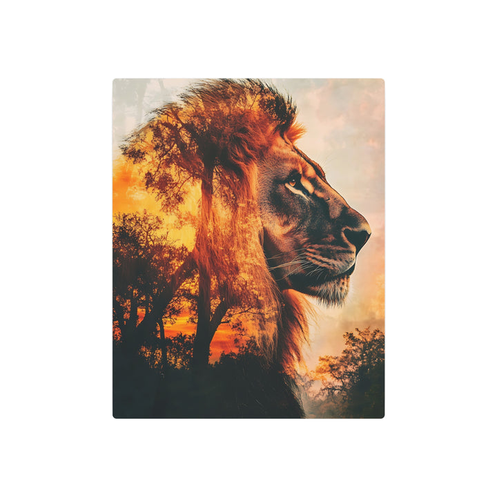 Majestic Lion Metal Art Sign - Stunning Wall Decor for Nature Lovers