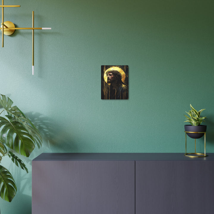"Crown of Thorns - Sacred Passion" - Christ's Sacrifice Metal Wall Art