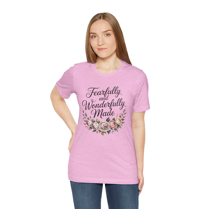 Fearfully and Wonderfully Made – Floral Christian Affirmation Shirt