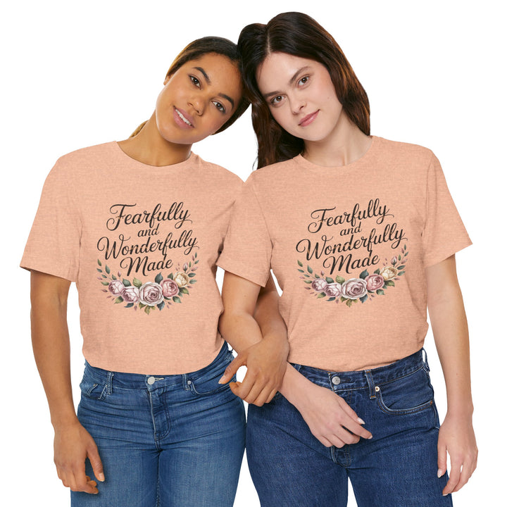 Fearfully and Wonderfully Made – Floral Christian Affirmation Shirt