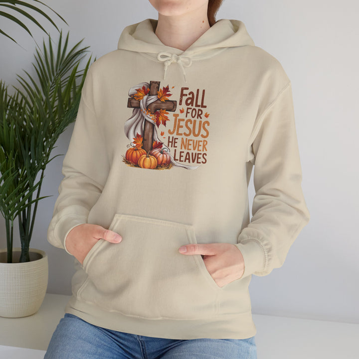 Christian Hoodie - Fall for Jesus Inspirational Unisex Sweatshirt