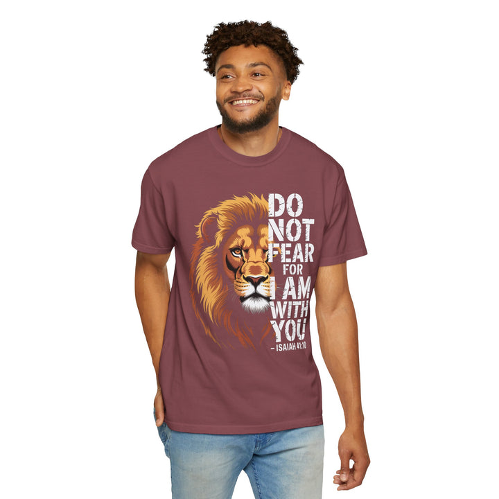 Christian Lion T-Shirt – Isaiah 41:10 Unisex Tee | Do Not Fear Scripture Apparel