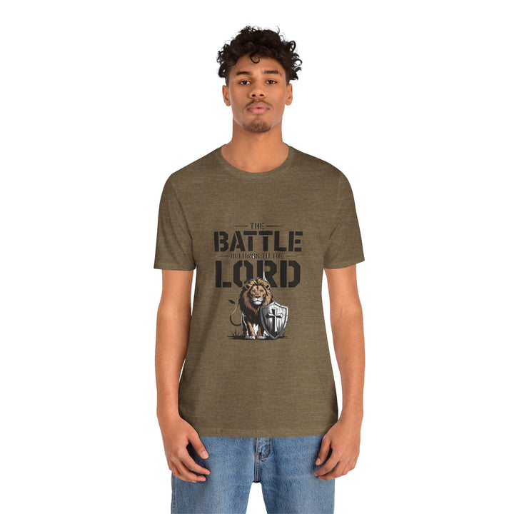 Faith-Inspired Short Sleeve Tee | The Battle Belongs to the Lord | Christian Apparel, Inspirational Shirt, Gift for Believers, [...]