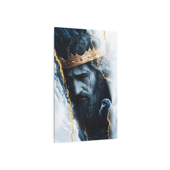 "King of Kings in the Storm" - Majestic Jesus Metal Wall Art