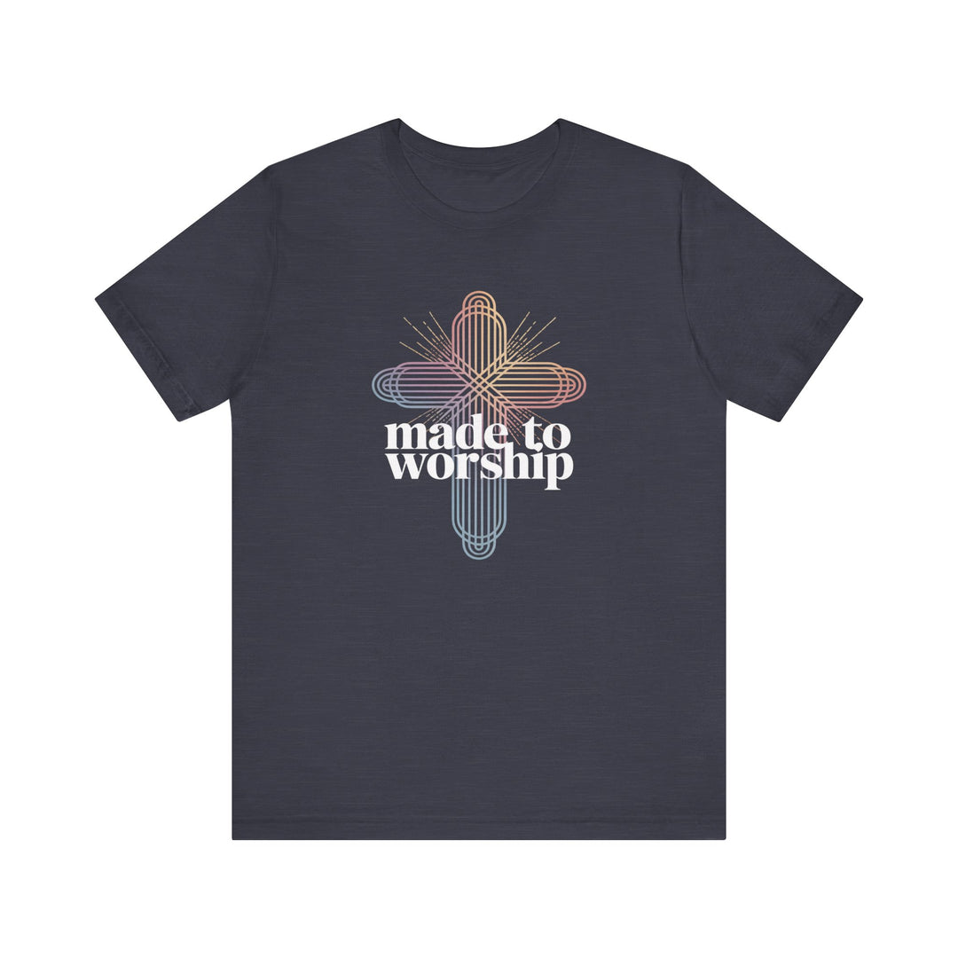 Made to Worship Unisex Tee, Inspirational T-Shirt, Faith Apparel, Christian Gift, Church Wear, Casual Outfit