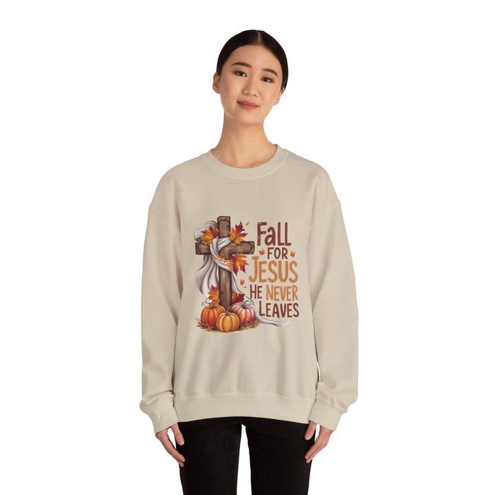 Faith-Inspired Fall Sweatshirt: Cozy Christian Apparel for Autumn, Harvest, Thanksgiving, Seasonal Comfort, Fall for Jesus