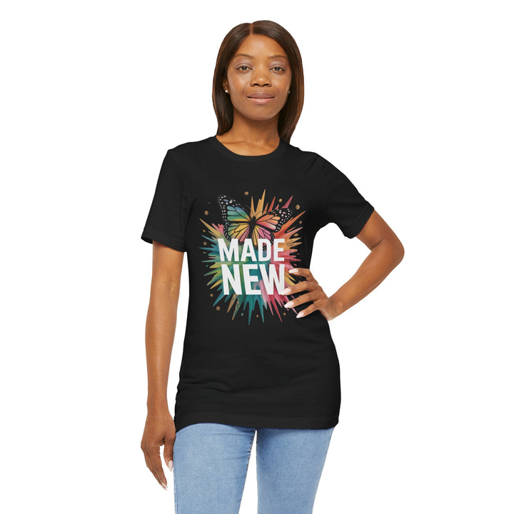 Made New – Christian Butterfly Transformation Shirt (2 Corinthians 5:17)