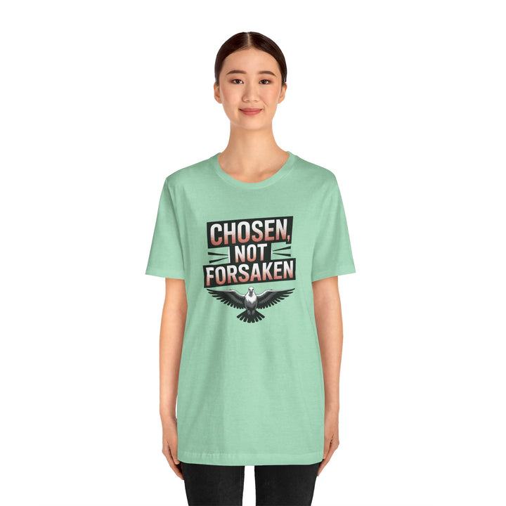 Chosen Not Forsaken Tee - Inspirational Unisex Jersey T-Shirt, Faith-Based Apparel, Motivational Gift, Casual Wear, Spiritual Fashion