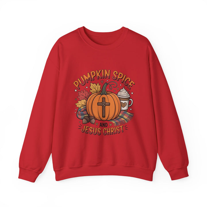 Fall Pumpkin Spice and Jesus Christ Sweatshirt