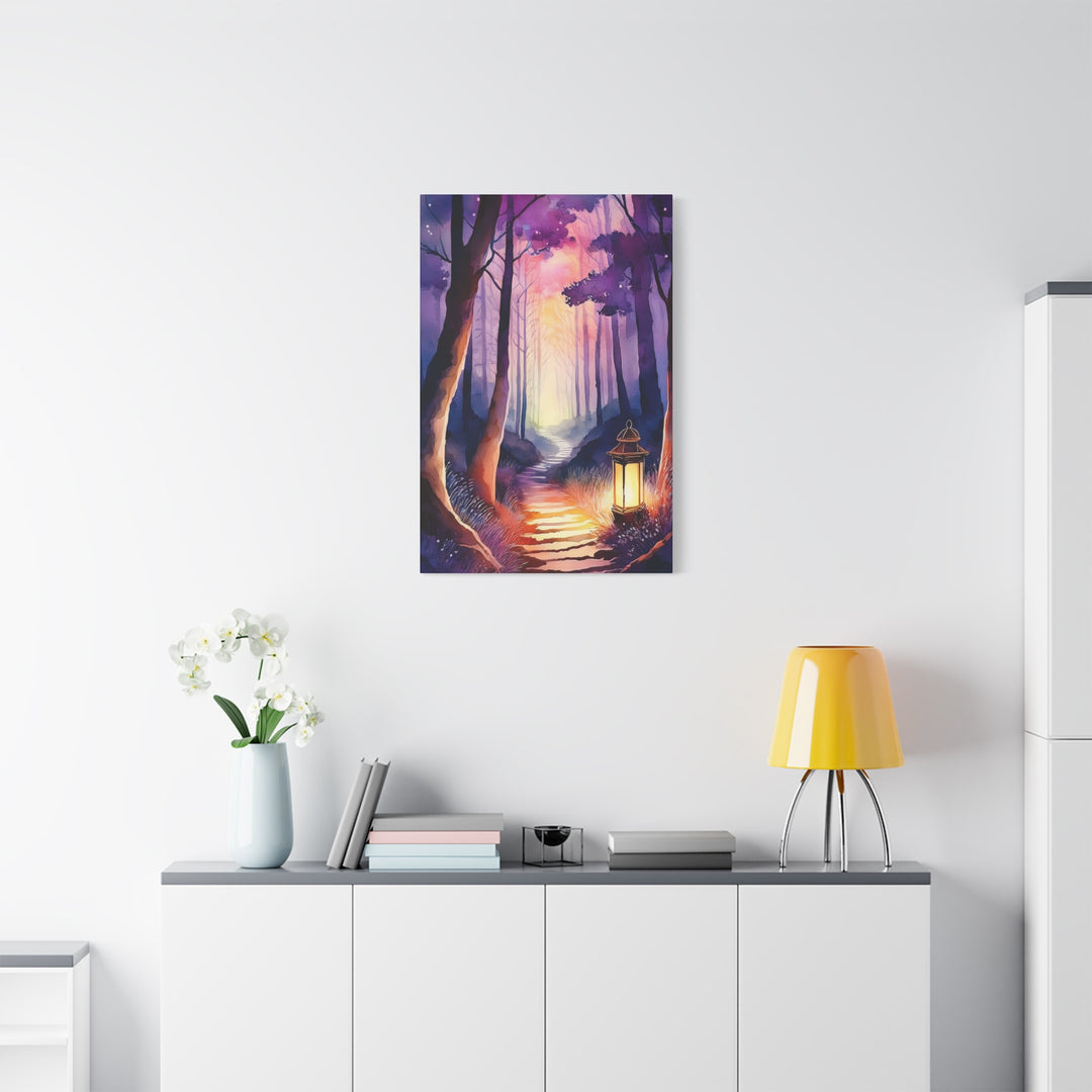Canvas Print - Path of Light Lantern Twilight Psalm 119 Inspired