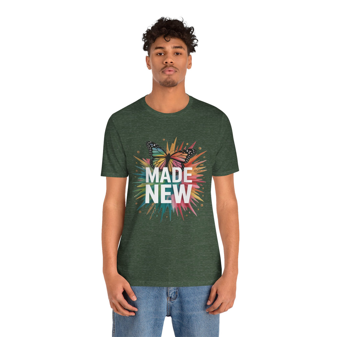 Made New – Christian Butterfly Transformation Shirt (2 Corinthians 5:17)