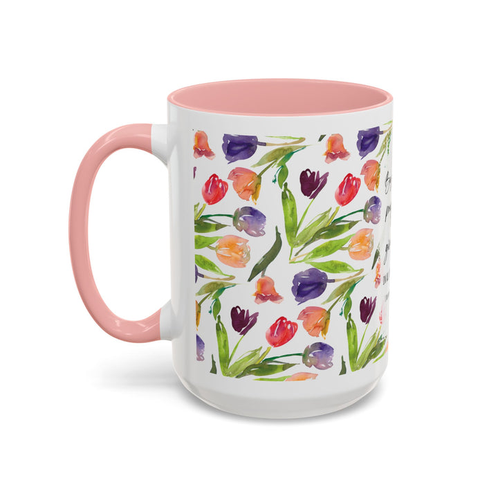 Be Joyful Always – Watercolor Tulip Scripture Mug