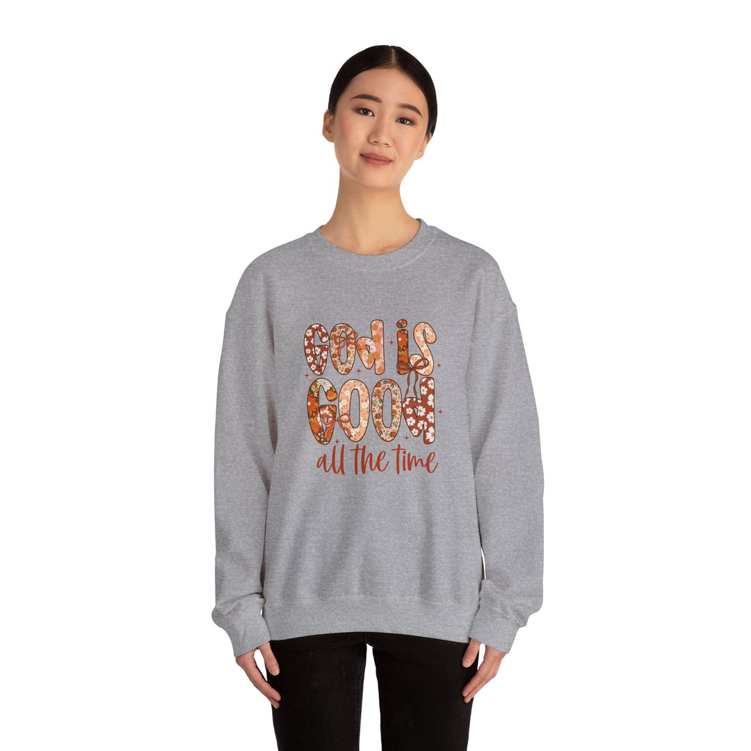 God Is Good Sweatshirt, Inspirational Crewneck, Cozy Fall Fashion, Unisex Apparel, Perfect Gift for Christians