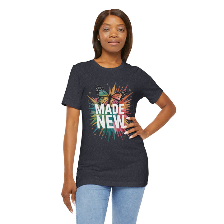 Made New – Christian Butterfly Transformation Shirt (2 Corinthians 5:17)