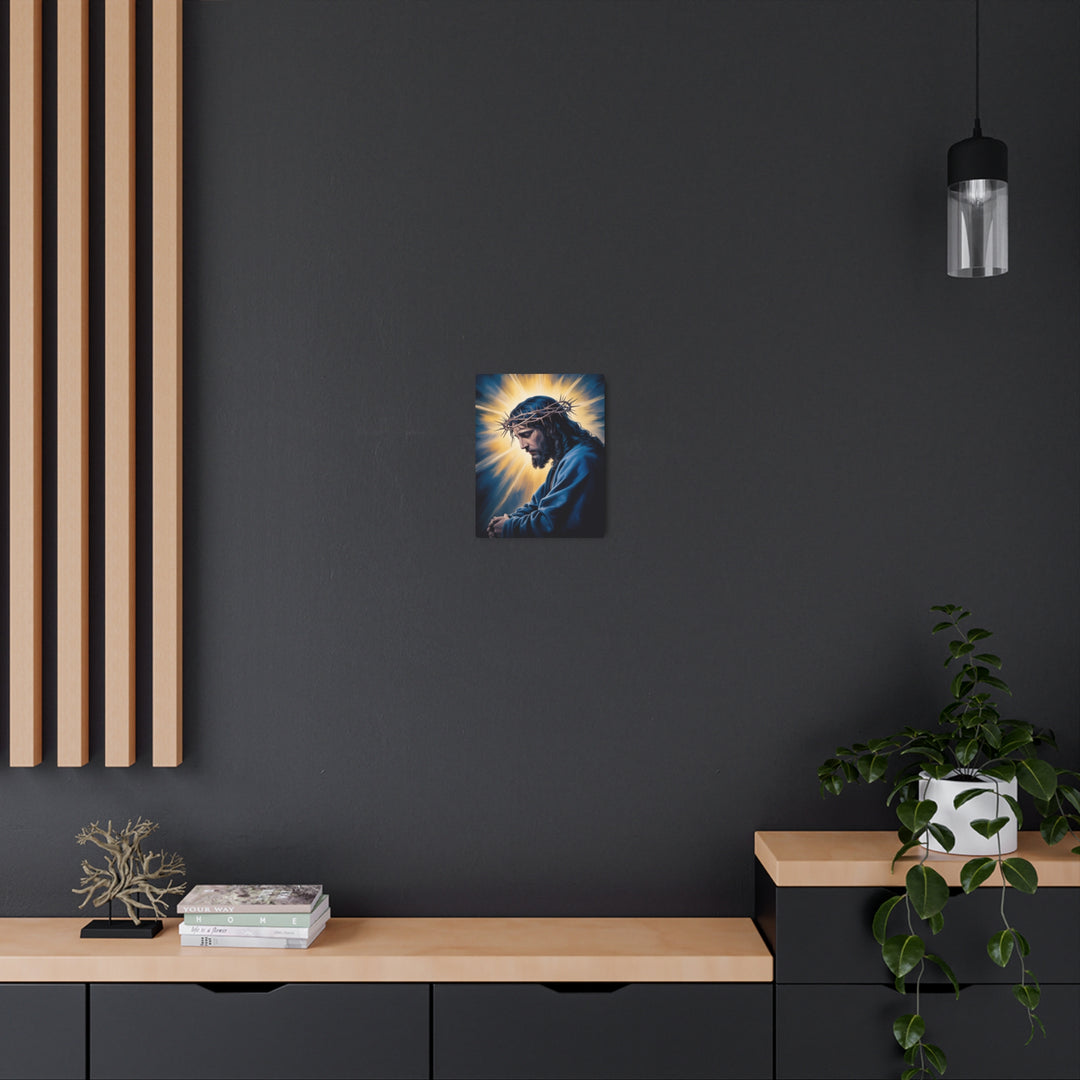 "Christ in Sacred Prayer" - Jesus Praying Metal Wall Art
