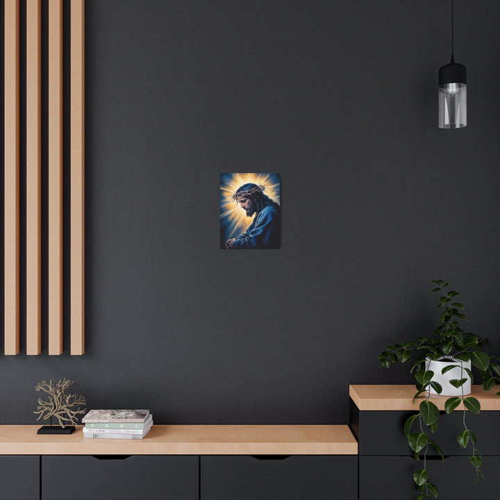 "Christ in Sacred Prayer" - Jesus Praying Metal Wall Art