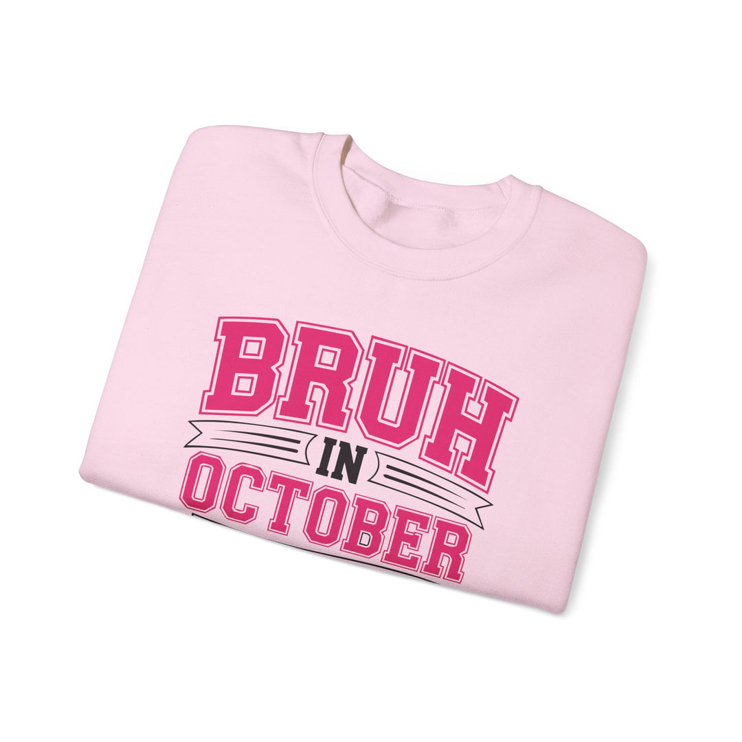 Pink October Awareness Sweatshirt, Cozy Crewneck, Breast Cancer Awareness, Gift for Supporters, Fashion for a Cause