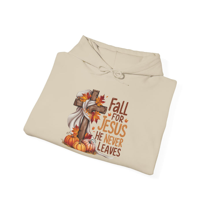 Christian Hoodie - Fall for Jesus Inspirational Unisex Sweatshirt