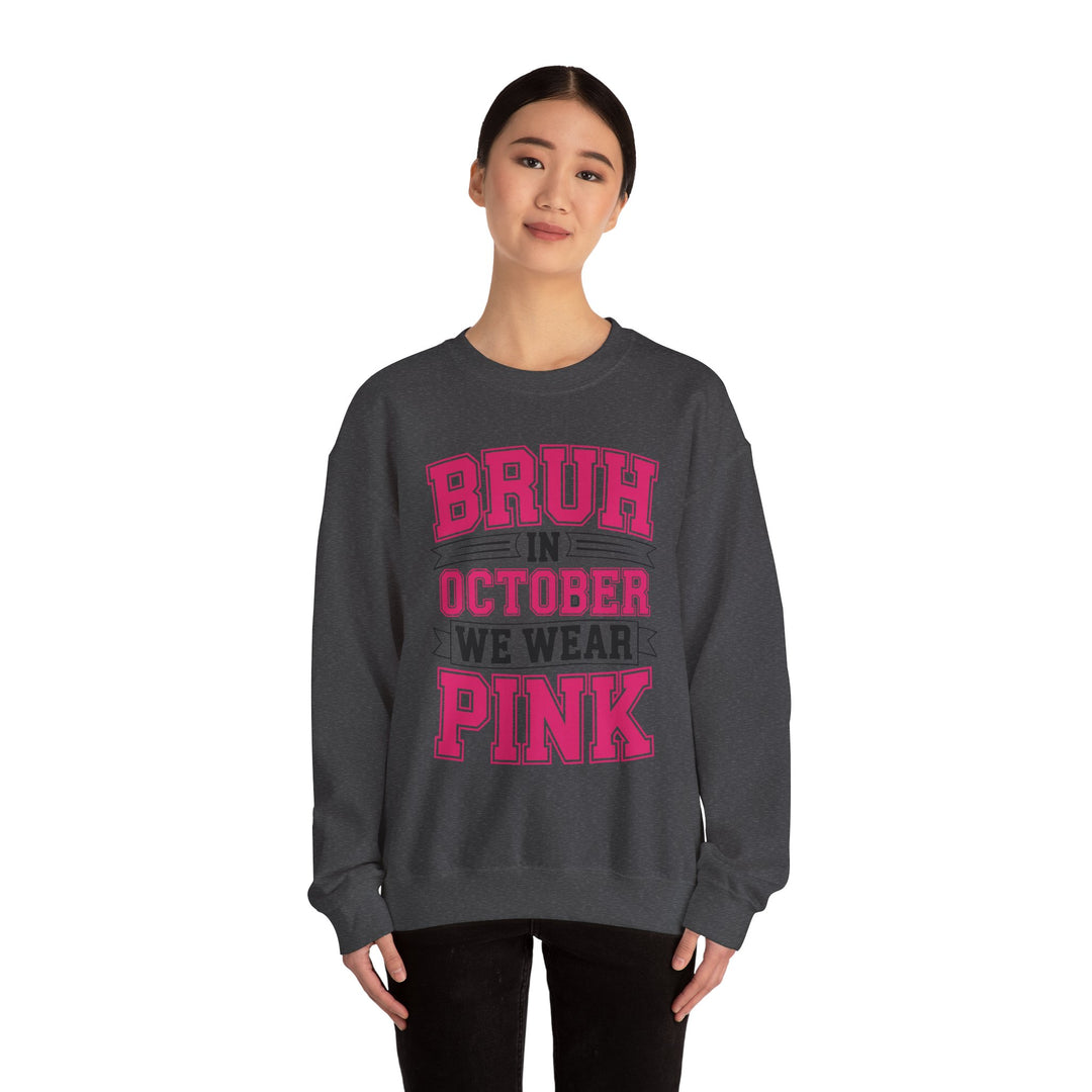 Pink October Awareness Sweatshirt, Cozy Crewneck, Breast Cancer Awareness, Gift for Supporters, Fashion for a Cause