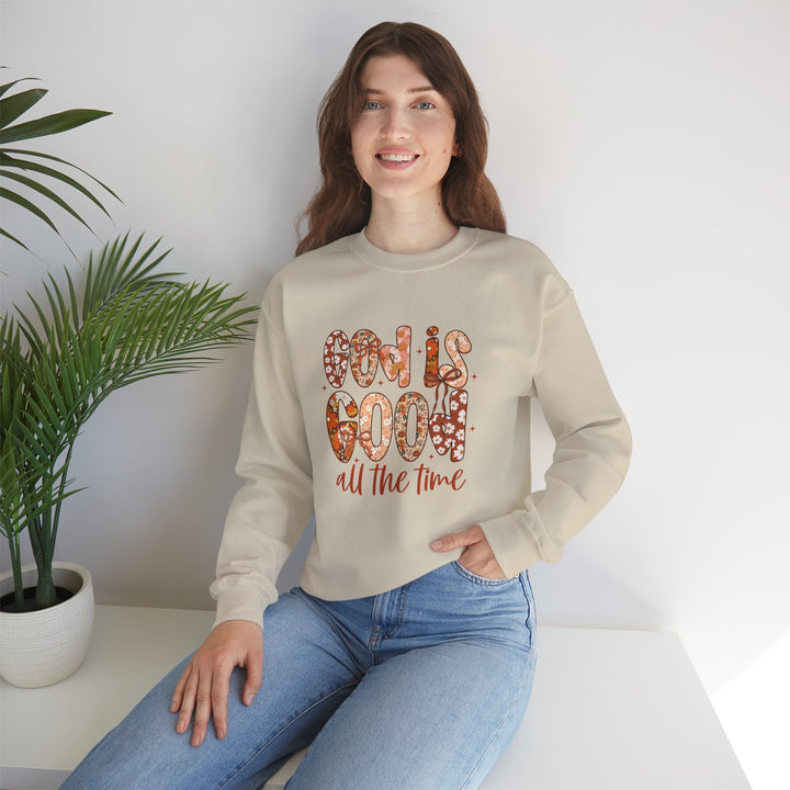God Is Good Sweatshirt, Inspirational Crewneck, Cozy Fall Fashion, Unisex Apparel, Perfect Gift for Christians