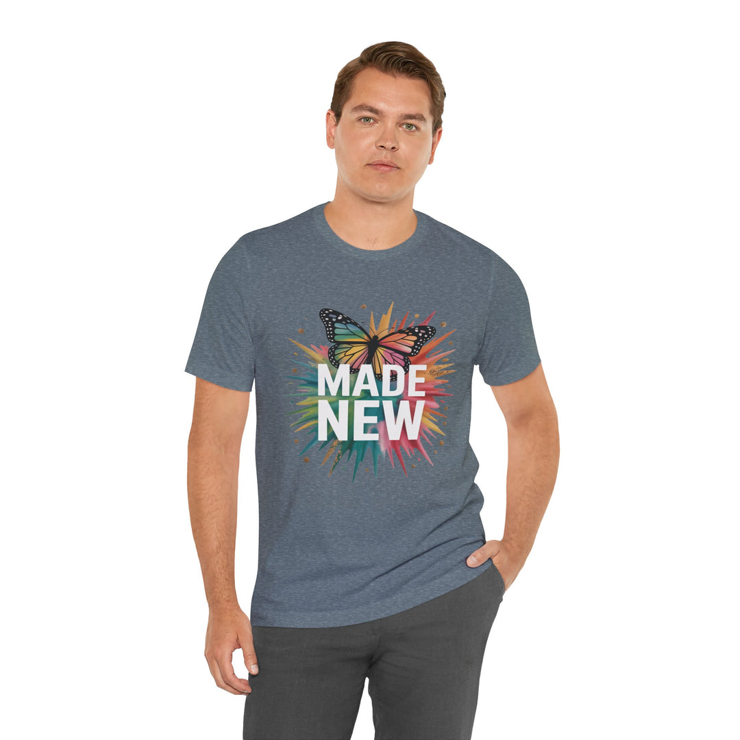 Made New – Christian Butterfly Transformation Shirt (2 Corinthians 5:17)