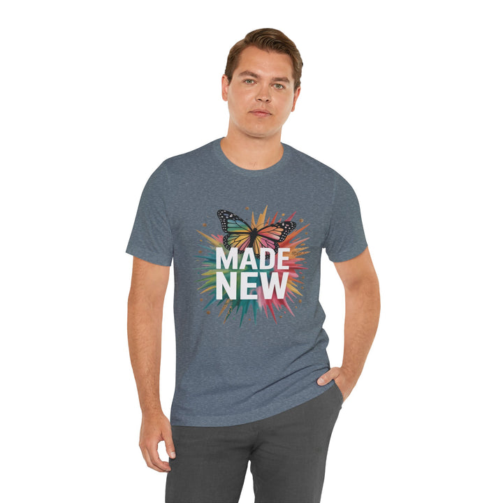 Made New – Christian Butterfly Transformation Shirt (2 Corinthians 5:17)