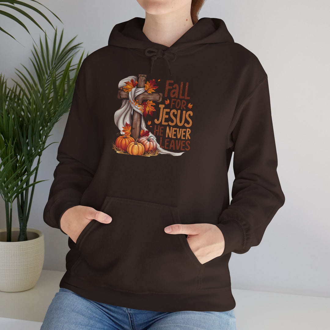 Christian Hoodie - Fall for Jesus Inspirational Unisex Sweatshirt