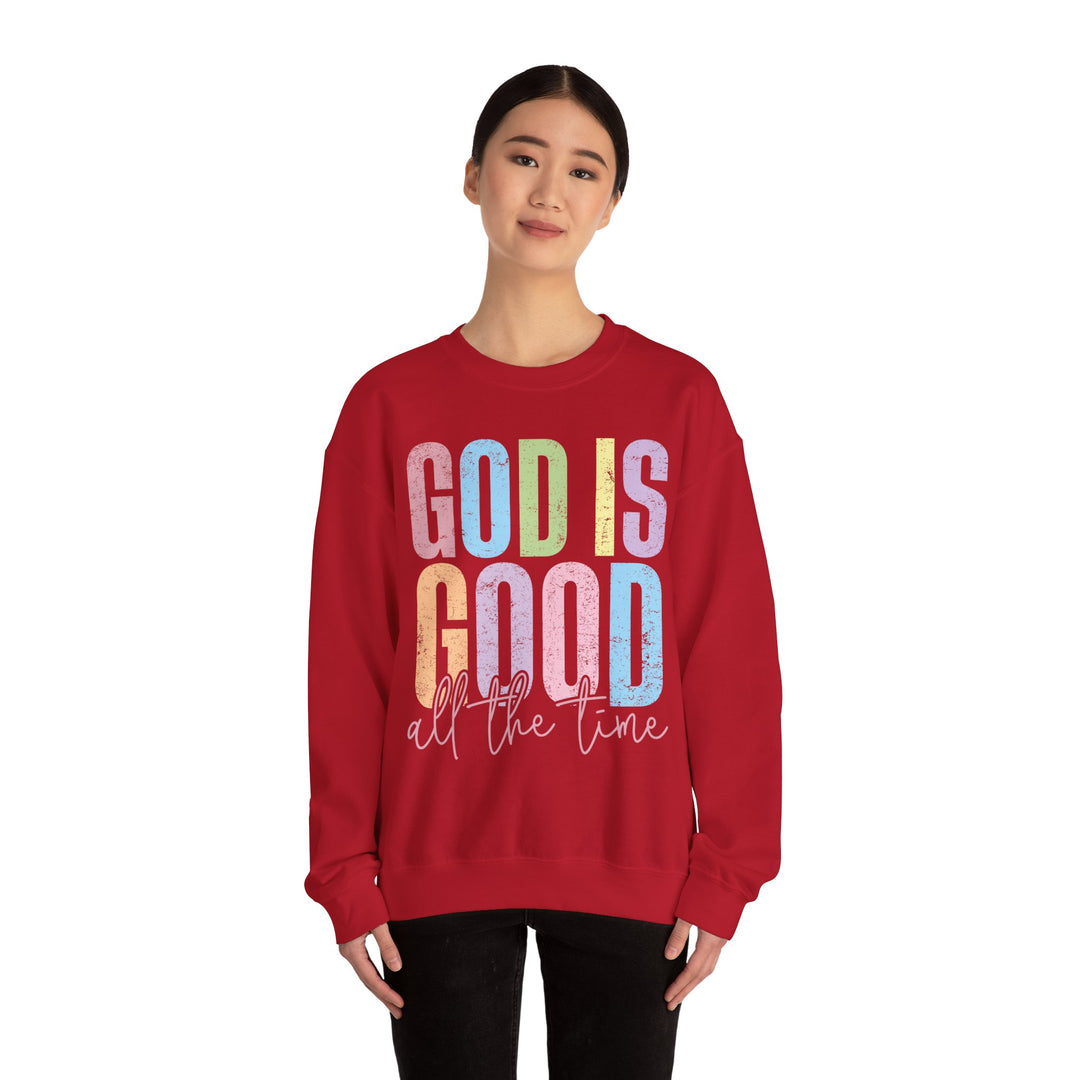 Inspirational God is Good Sweatshirt, Religious Crewneck, Faith-Based Apparel, Comfortable Casual Wear, Church Gift, Positive Vibes