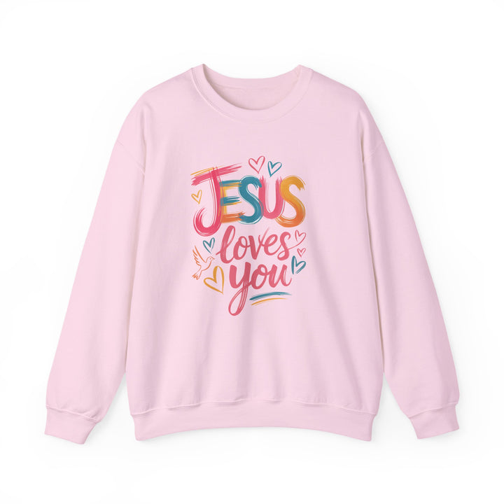 Jesus Loves You Crewneck Sweatshirt - Cozy Unisex Gift, Christian Apparel, Faith-Based Fashion, Inspirational Layering Piece, Ideal [...]