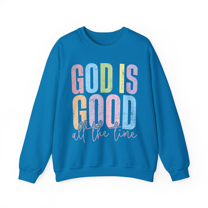 Inspirational God is Good Sweatshirt, Religious Crewneck, Faith-Based Apparel, Comfortable Casual Wear, Church Gift, Positive Vibes