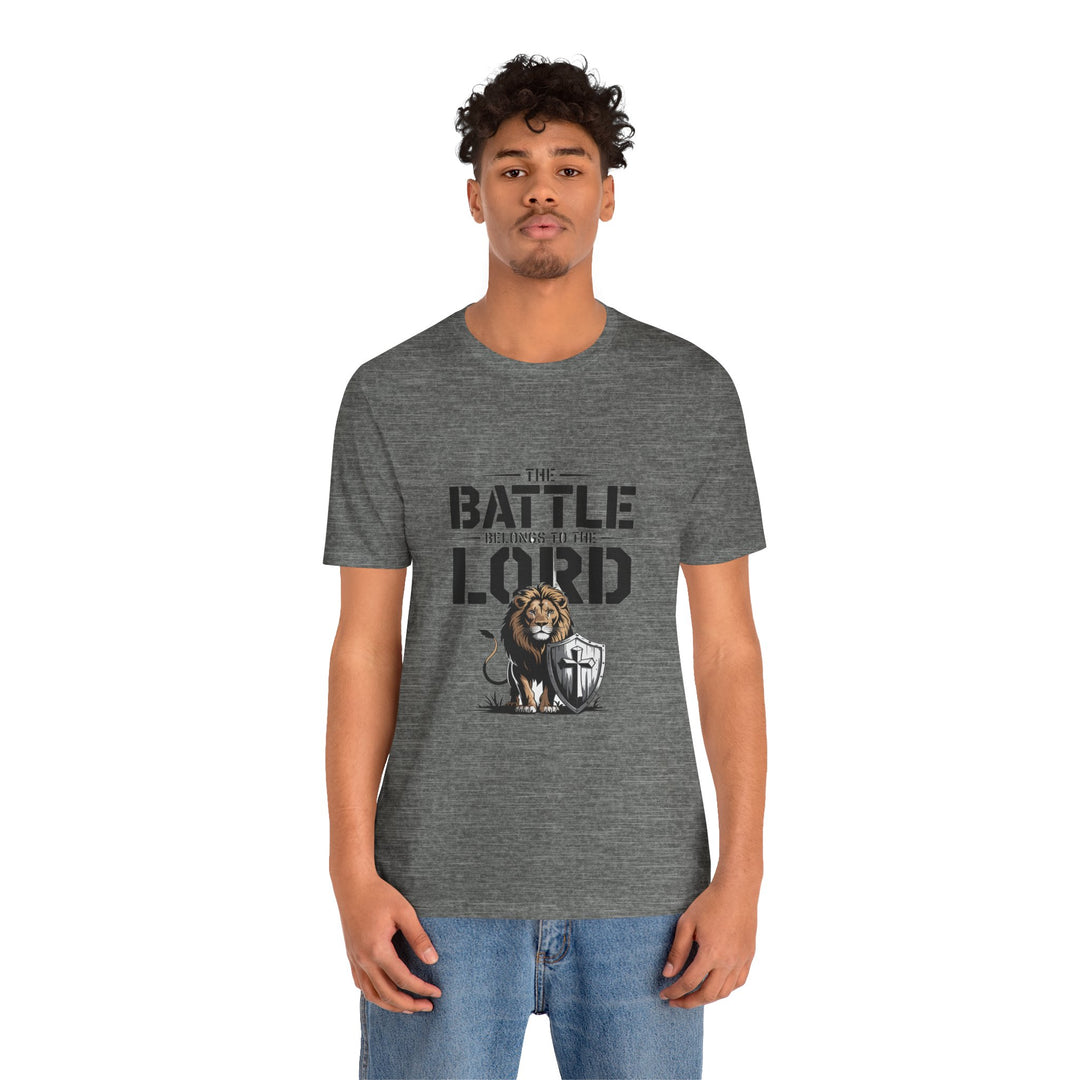 Faith-Inspired Short Sleeve Tee | The Battle Belongs to the Lord | Christian Apparel, Inspirational Shirt, Gift for Believers, [...]