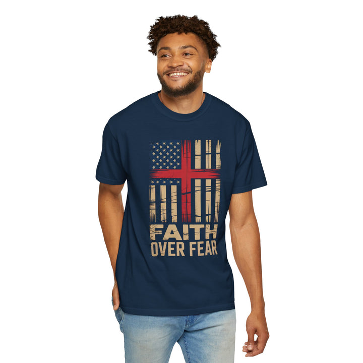 Faith Over Fear Patriotic T-shirt