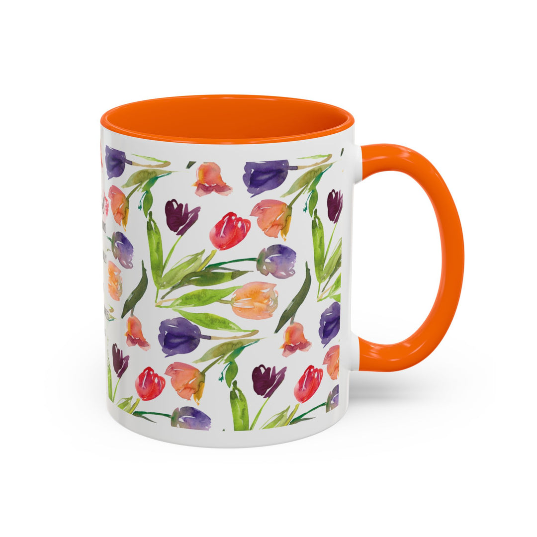 Be Joyful Always – Watercolor Tulip Scripture Mug