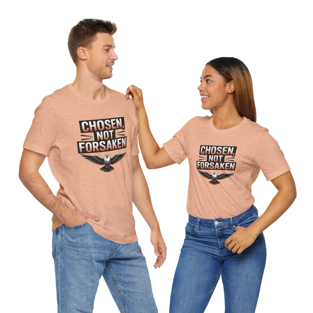 Chosen Not Forsaken Tee - Inspirational Unisex Jersey T-Shirt, Faith-Based Apparel, Motivational Gift, Casual Wear, Spiritual Fashion