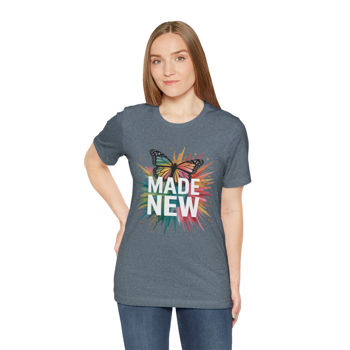 Made New – Christian Butterfly Transformation Shirt (2 Corinthians 5:17)