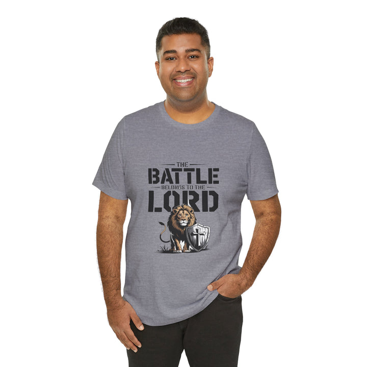 Faith-Inspired Short Sleeve Tee | The Battle Belongs to the Lord | Christian Apparel, Inspirational Shirt, Gift for Believers, [...]