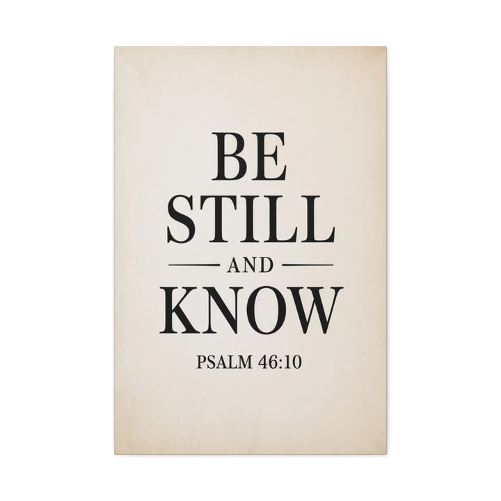 Be Still and Know – Psalm 46:10 Printable | Christian Scripture Wall Art | Typography Decor