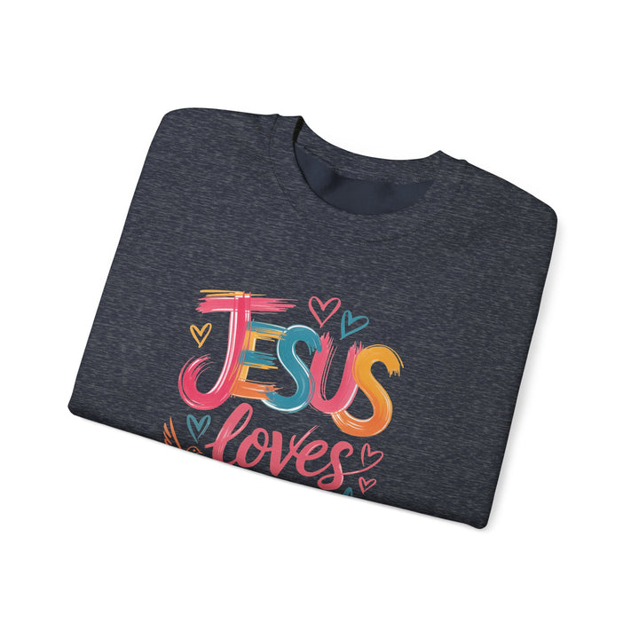 Jesus Loves You Crewneck Sweatshirt - Cozy Unisex Gift, Christian Apparel, Faith-Based Fashion, Inspirational Layering Piece, Ideal [...]