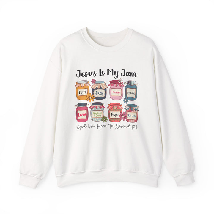 Jesus Is My Jam Sweatshirt, Unisex Crewneck, Comfort Wear, Christian Apparel, Perfect Gift for Faith Celebrations, Everyday Casual