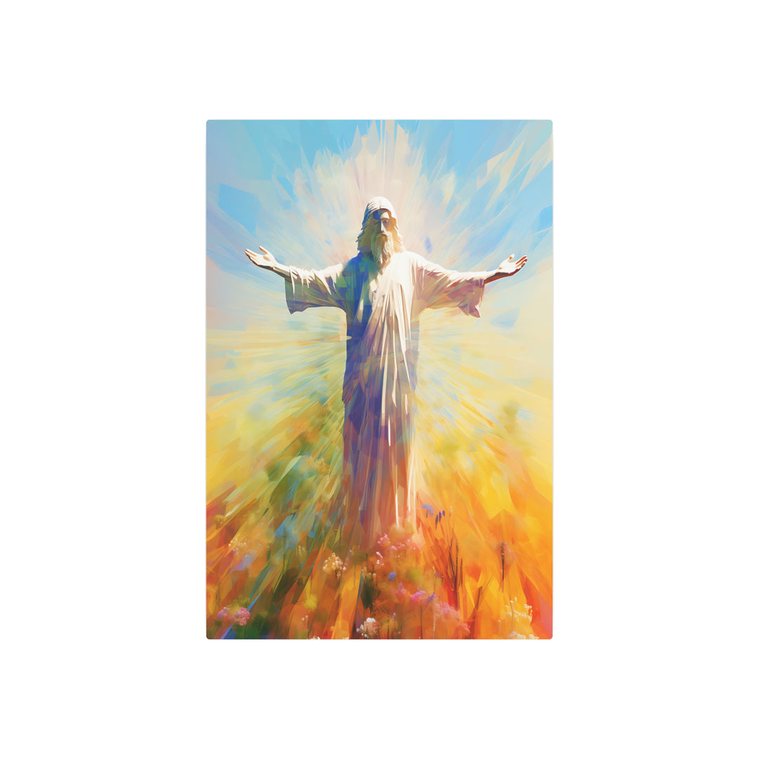 Inspirational Metal Art Sign - Jesus Christ Artwork for Home Decor