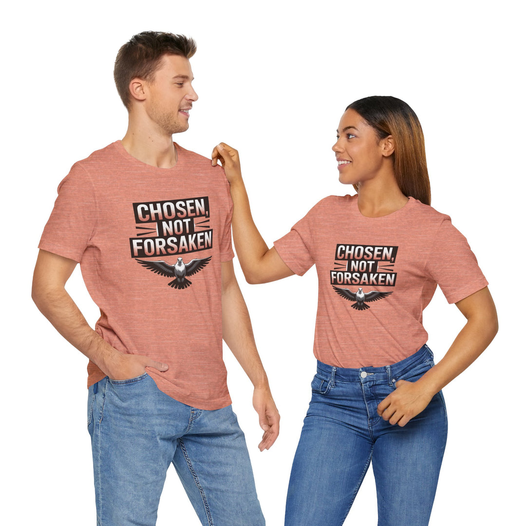 Chosen Not Forsaken Tee - Inspirational Unisex Jersey T-Shirt, Faith-Based Apparel, Motivational Gift, Casual Wear, Spiritual Fashion